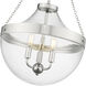 Clarra 3 Light 15.7 inch Polished Nickel Indoor Pendant Ceiling Light